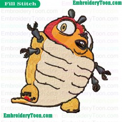 Monsters Vs Aliens Embroidery Design 01