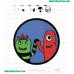 Muno And Brobee Yo Gabba Gabba Embroidery Design 03