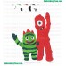 Muno And Brobee Yo Gabba Gabba Embroidery Design