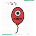 Muno Baloon Yo Gabba Gabba Embroidery Design
