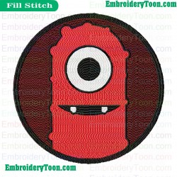 Muno Logo Yo Gabba Gabba Embroidery Design