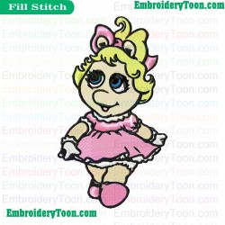 Muppet Babies Embroidery Design 07