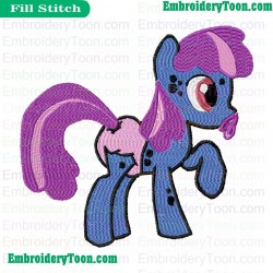 My Little Pony Baby Speckle Embroidery Design