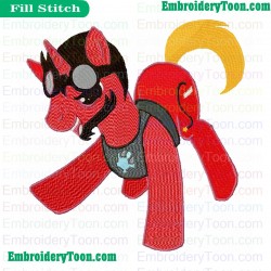 My Little Pony Stark Embroidery Design