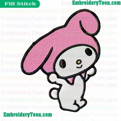 My Melody Embroidery Design 01