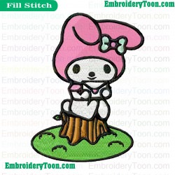 My Melody Embroidery Design 02