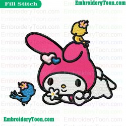 My Melody Embroidery Design 03
