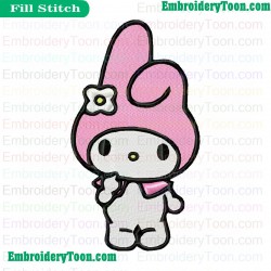 My Melody Embroidery Design 04