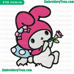 My Melody Embroidery Design 05