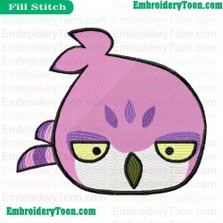 Owl Angry Birds Space Embroidery Design