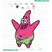 Patrick Star Laugh Embroidery Design