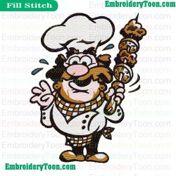 Perfect Chef Embroidery Design
