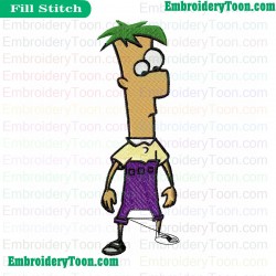 Phineas And Ferb Embroidery Design 12
