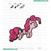 Pinkie Pie Fly Embroidery Design