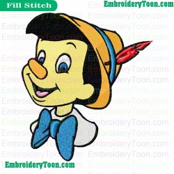 Pinocchio Embroidery Design 06