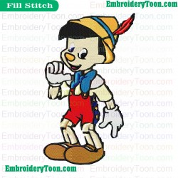 Pinocchio Embroidery Design 09