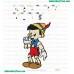 Pinocchio Embroidery Design 09