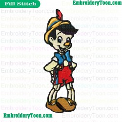 Pinocchio Embroidery Design 11