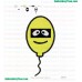 Plex Baloon Yo Gabba Gabba Embroidery Design
