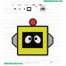Plex Square Face Yo Gabba Gabba Embroidery Design