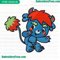 Popples Embroidery Design 02