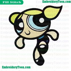 Powerpuff Girls Embroidery Design 02