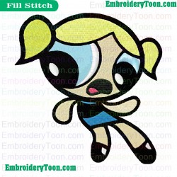 Powerpuff Girls Embroidery Design 04