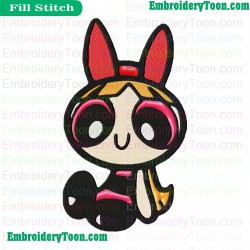 Powerpuff Girls Embroidery Design 05