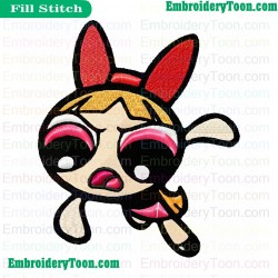 Powerpuff Girls Embroidery Design 06