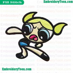 Powerpuff Girls Embroidery Design 07