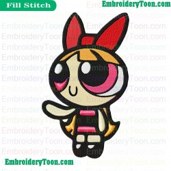 Powerpuff Girls Embroidery Design 11
