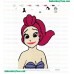 Princess Aquata The Little Memaid Embroidery Design
