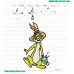 Rabbit Embroidery Design 07