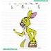 Rabbit Embroidery Design 08