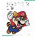 Raccoon Mario Embroidery Design
