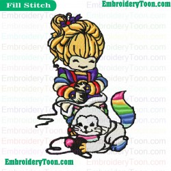 Rainbow Brite Embroidery Design 36