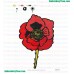 Red Flower Embroidery Design 05