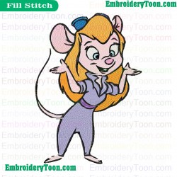 Rescue Rangers Embroidery Design 09