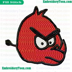Rhino As Angry Birds Embroidery Design