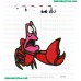 Sebastian The Little Memaid Embroidery Design 04