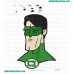 Sepia Green Lantern Embroidery Design
