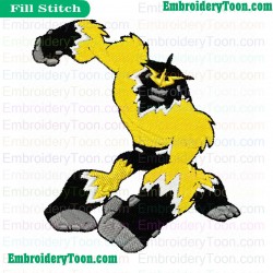 Shocksquatch Embroidery Design