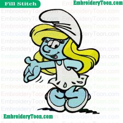 Smurfs Embroidery Design 03
