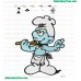 Smurfs Embroidery Design 04