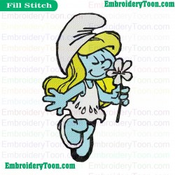 Smurfs Embroidery Design 05