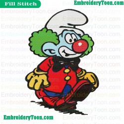 Smurfs Embroidery Design 08