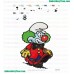 Smurfs Embroidery Design 08