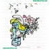 Smurfs Embroidery Design 11