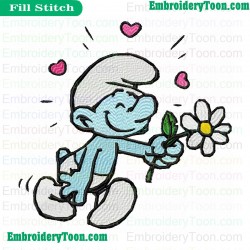 Smurfs Embroidery Design 12