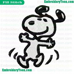 Snoopy Happy Embroidery Design